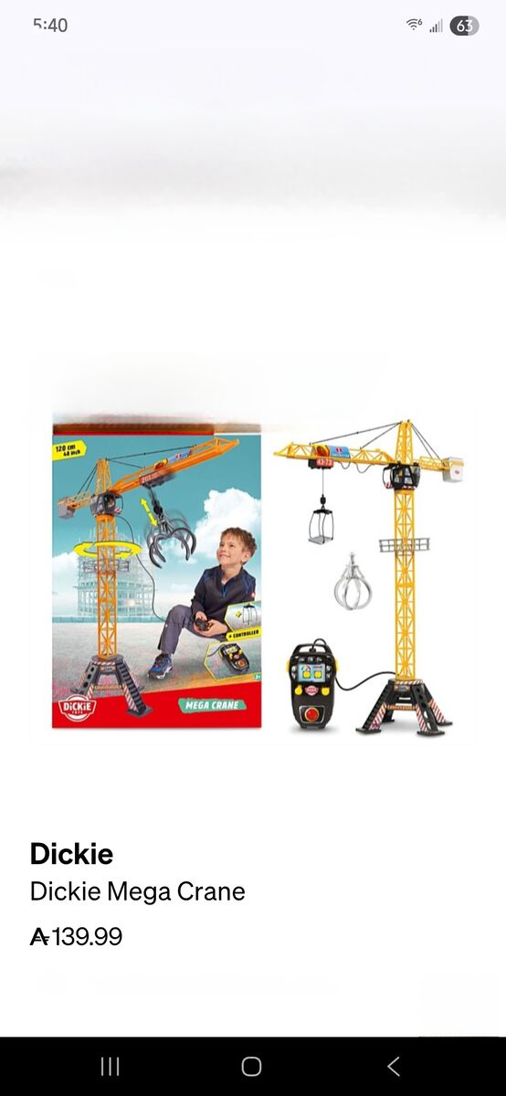Kids toy crane and tractor building set 15 for both