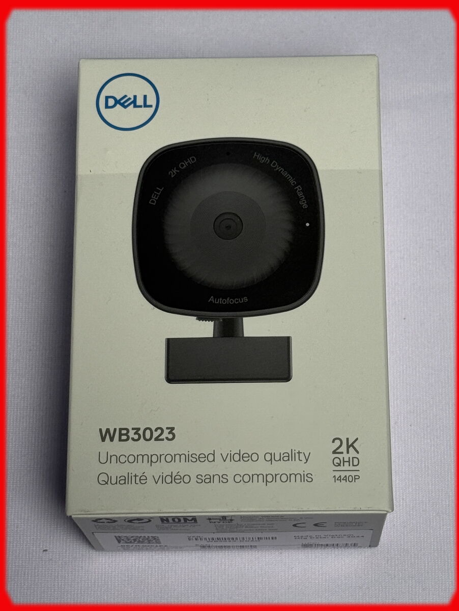 Dell Webcam - WB3023 - 2K QHD  (Teams & Zoom Certified) **BRAND NEW/Original Packaging**