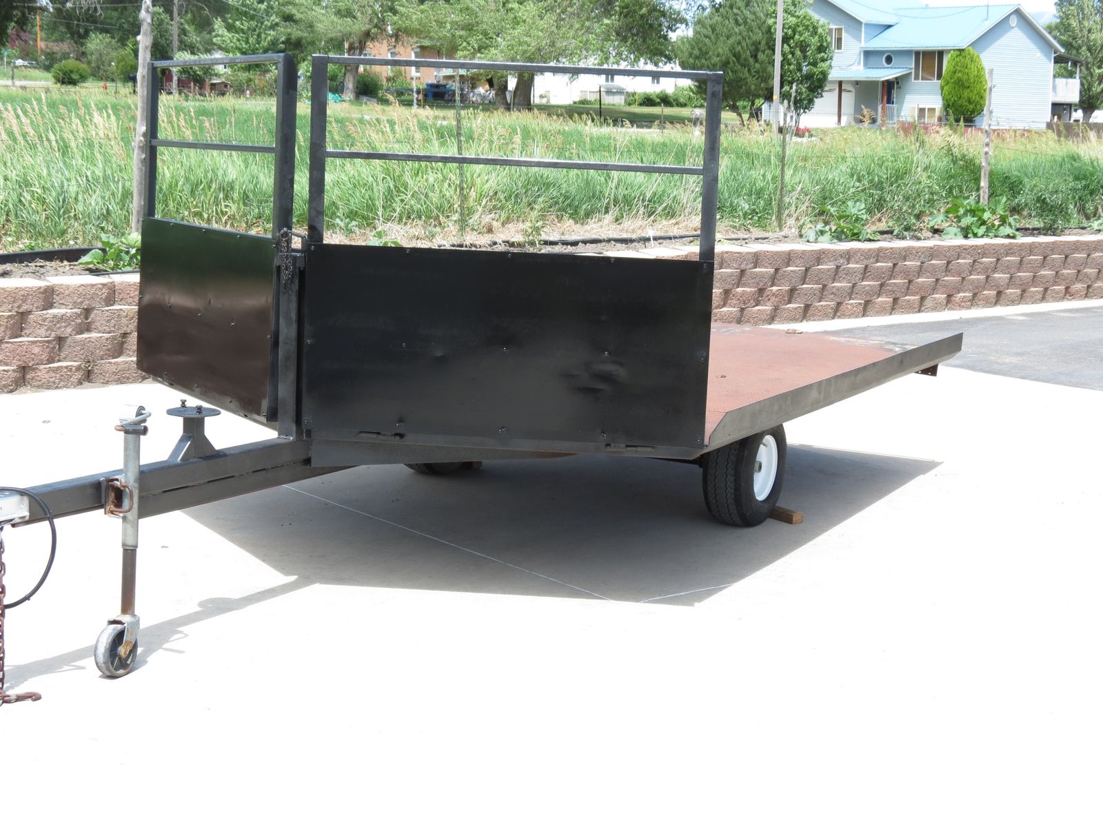 Very nice steel deck 8X10 trailer