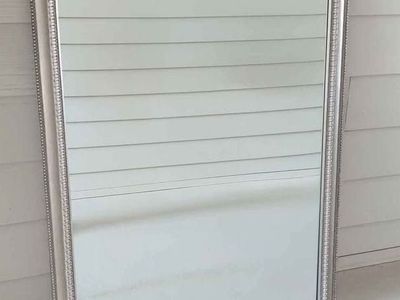 Large Brushed Metal Mirror (45"x32") or (38"x32")