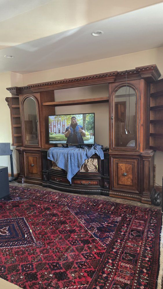 huge entertainment center