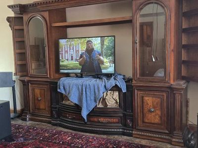 huge entertainment center