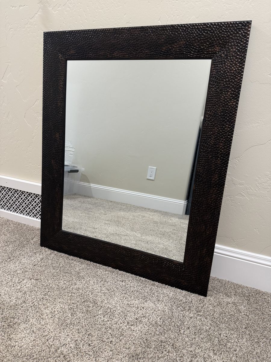 Wall mirror, 35” by 29”