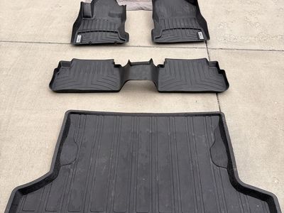 Floor Mats, Trunk Liner and Backseat cover. Weathertech and oem Subaru from ‘23 WRX.