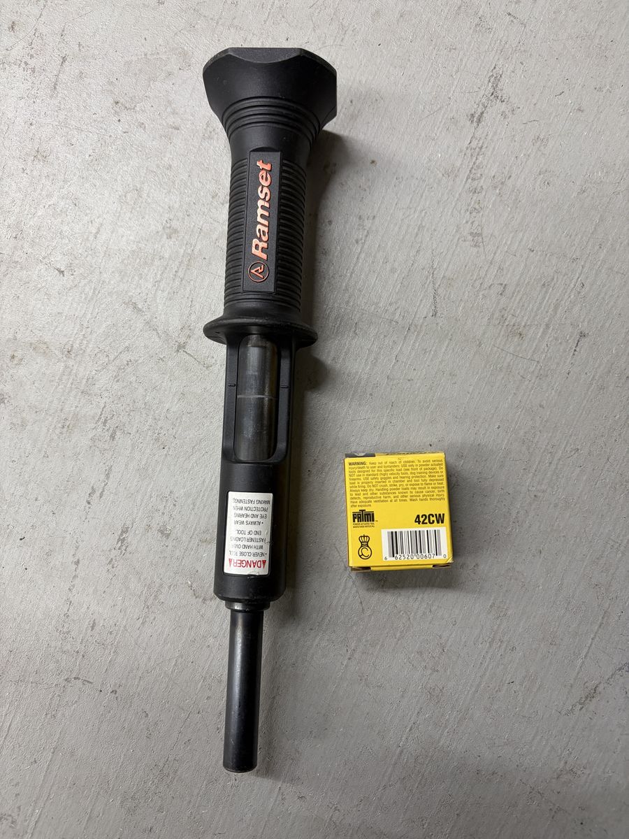 Ramset Manual Powder-Actuated Tool with .22 Caliber Yellow Loads