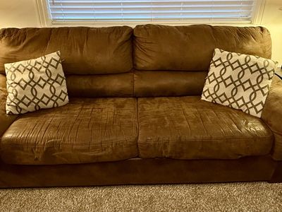 Chocolate Brown Microfiber Sofa, Loveseat, & Chair