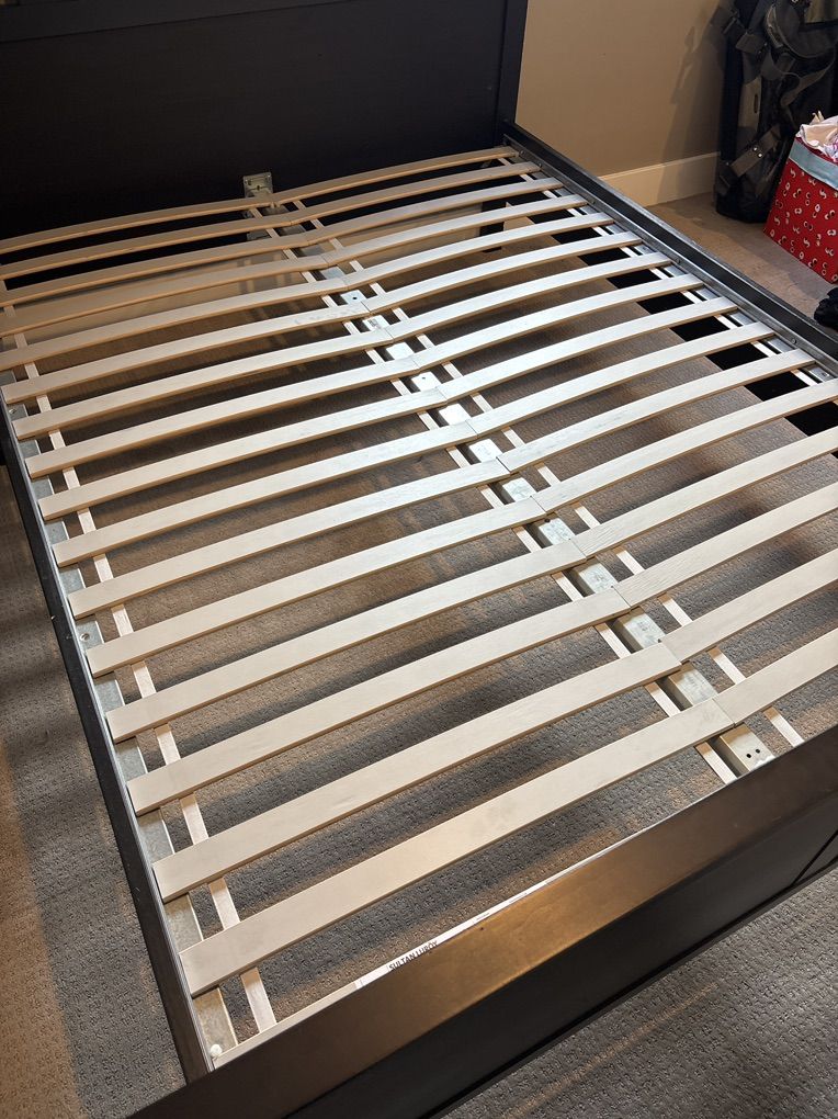Slatted Bed Base, Queen, Ikea Sultan Luroy