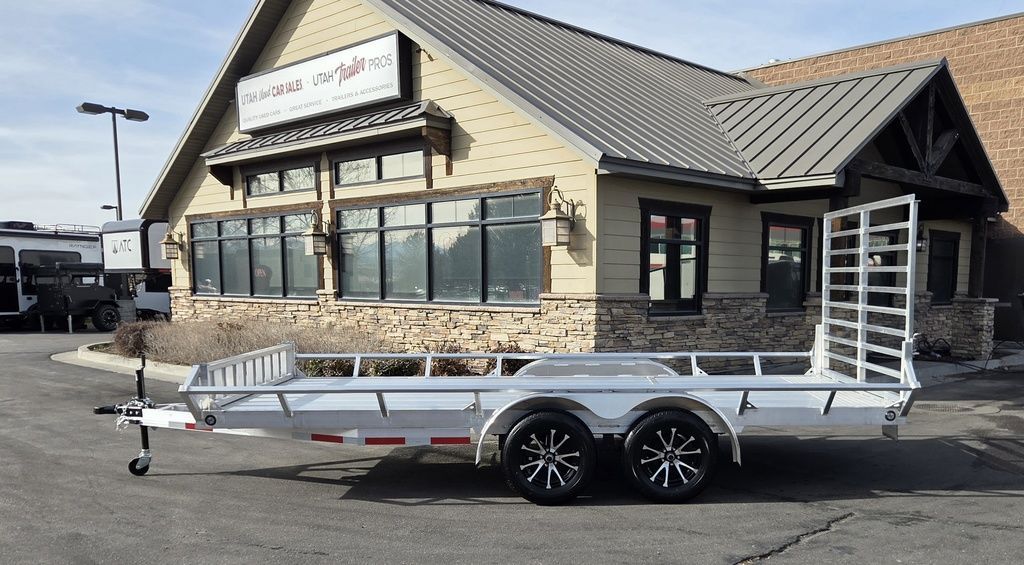 2026 Baughman Baughman 7x16 ASR All Aluminum ATV/UTV/Car Hauler w/Side Ramps Trailer New