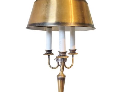 Vintage French Bouillotte Desk Lamp