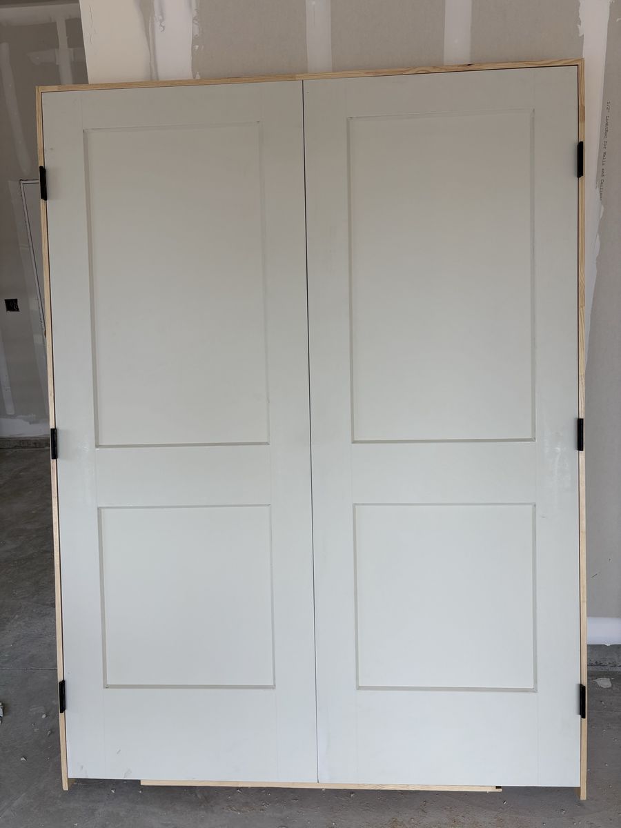 Pre-hung double interior door - new