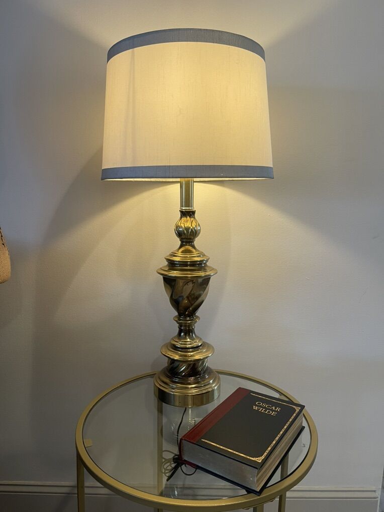 Mid-century Modern Solid Brass Lamp - Vintage