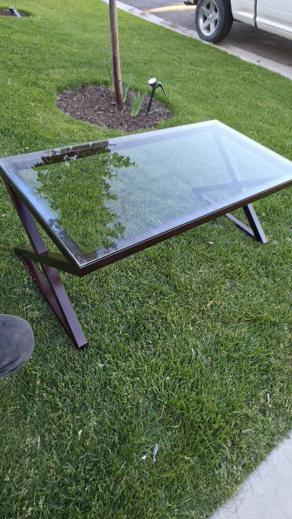 glass coffee table