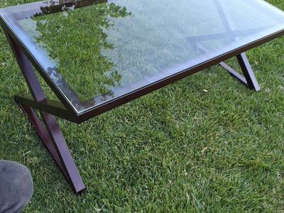 glass coffee table