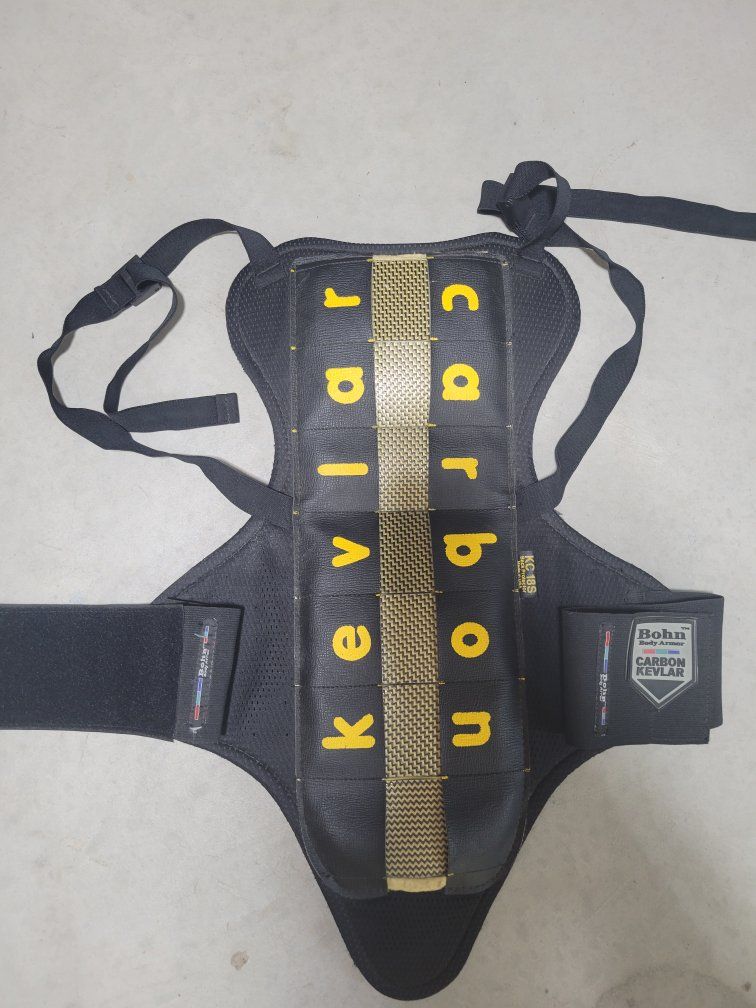 Bohn Body Armor KC18S Kevlar Carbon Motorcycle Back Protector