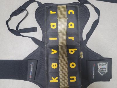 Bohn Body Armor KC18S Kevlar Carbon Motorcycle Back Protector