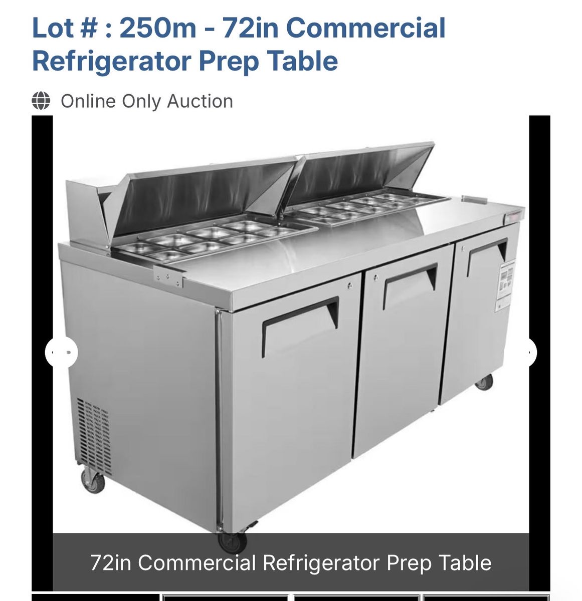 VEVOR F20CUFT72INCHOHFJV1 72in Commercial Refrigerator Prep Table Stainless Steel