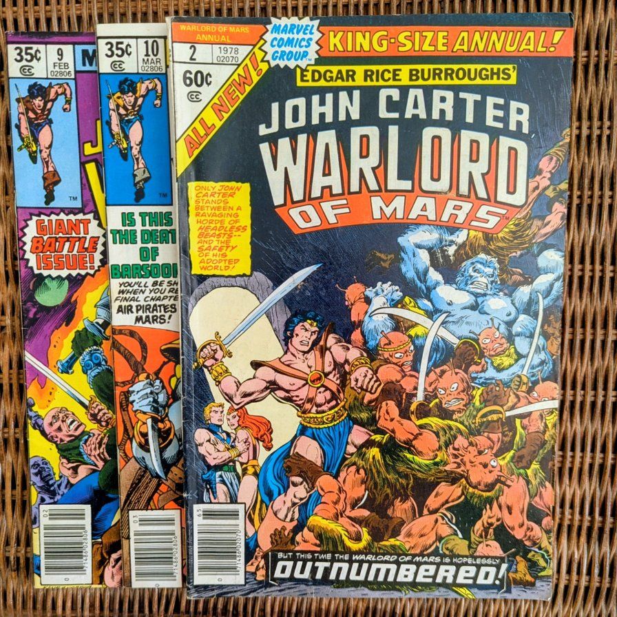 John Carter, Warlord of Mars Annual #2, 9, 10