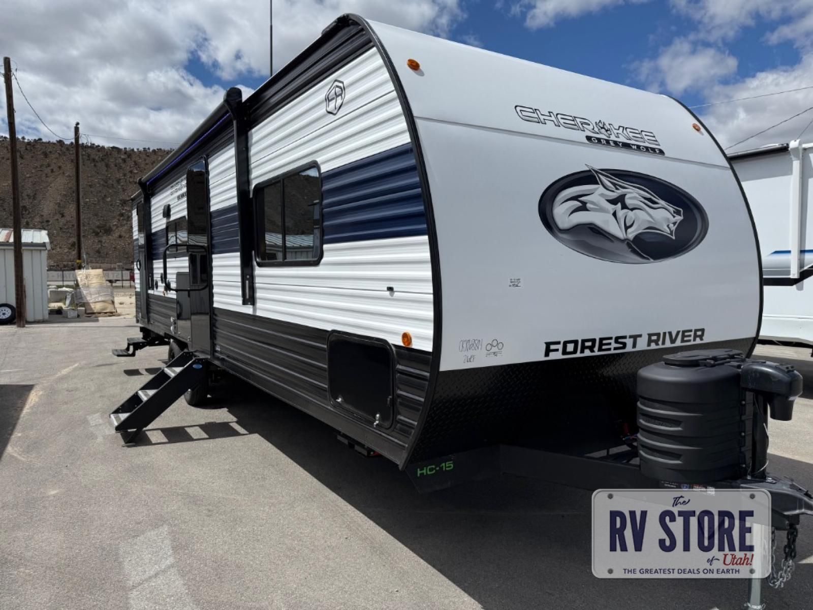 2026 Forest River RV Cherokee Grey Wolf Black Label 23MKBL Front Bedroom|Outdoor Kitchen|Rear Living Area|U Shaped