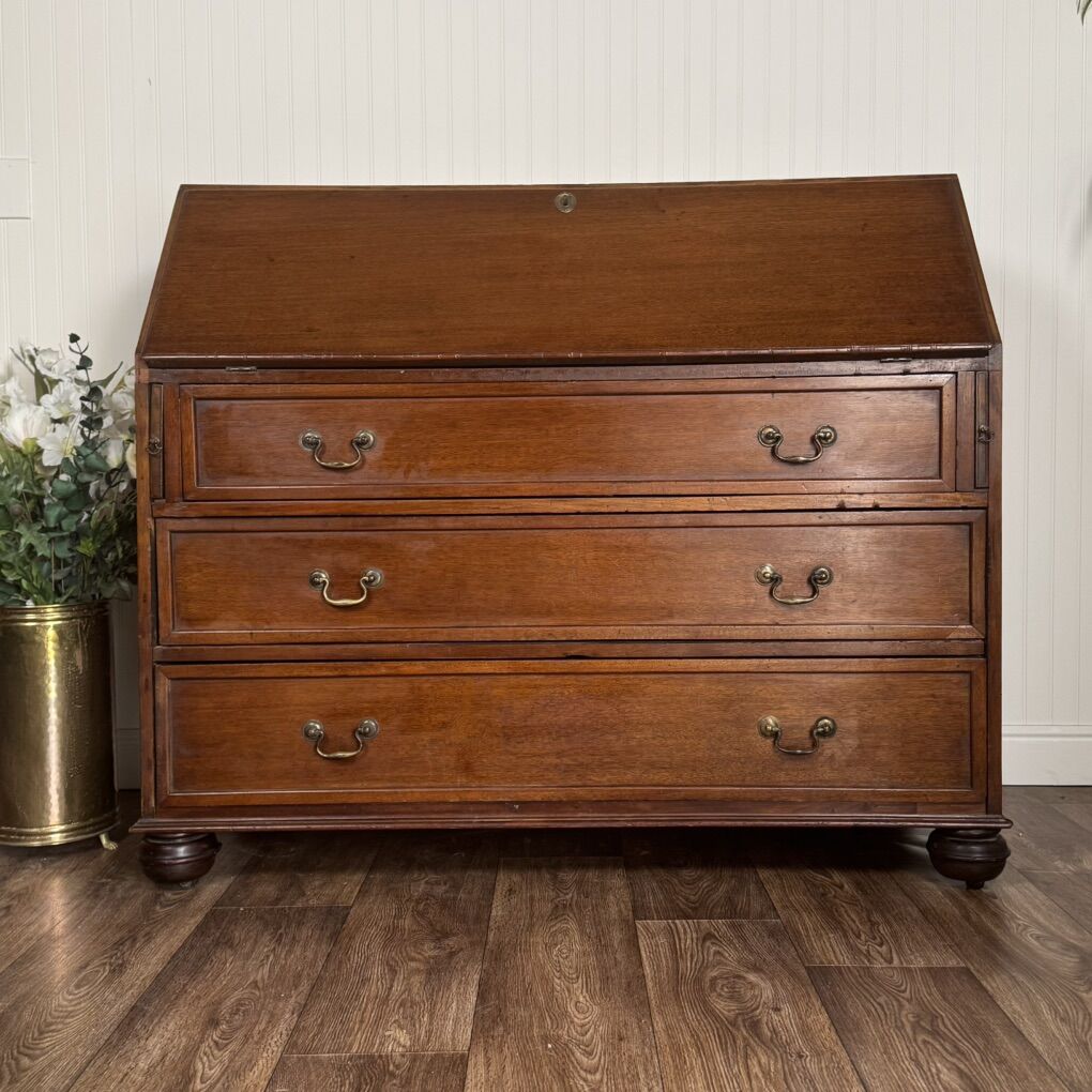 Vintage Mahogany Slant-Front Secretary Desk