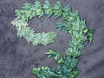 3d printed dragon emerald green