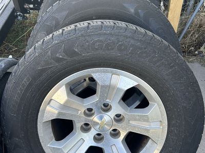 Chevrolet Silverado Geotour A/T 275/65R18 Tires with Rims (Set of 4)