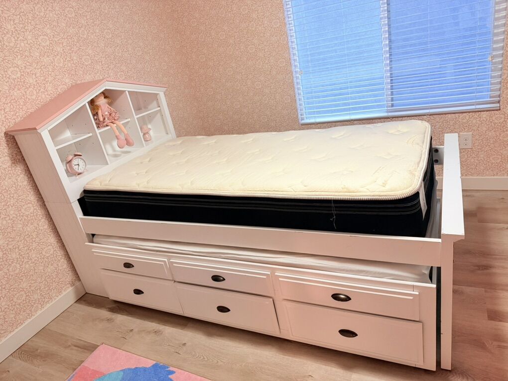Twin Bunker Bed With Storage And Drawers