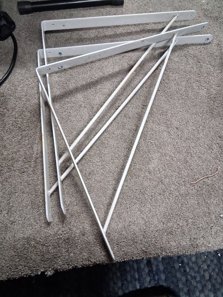 3 Heavy-Duty Large Metal Shelf Brackets!