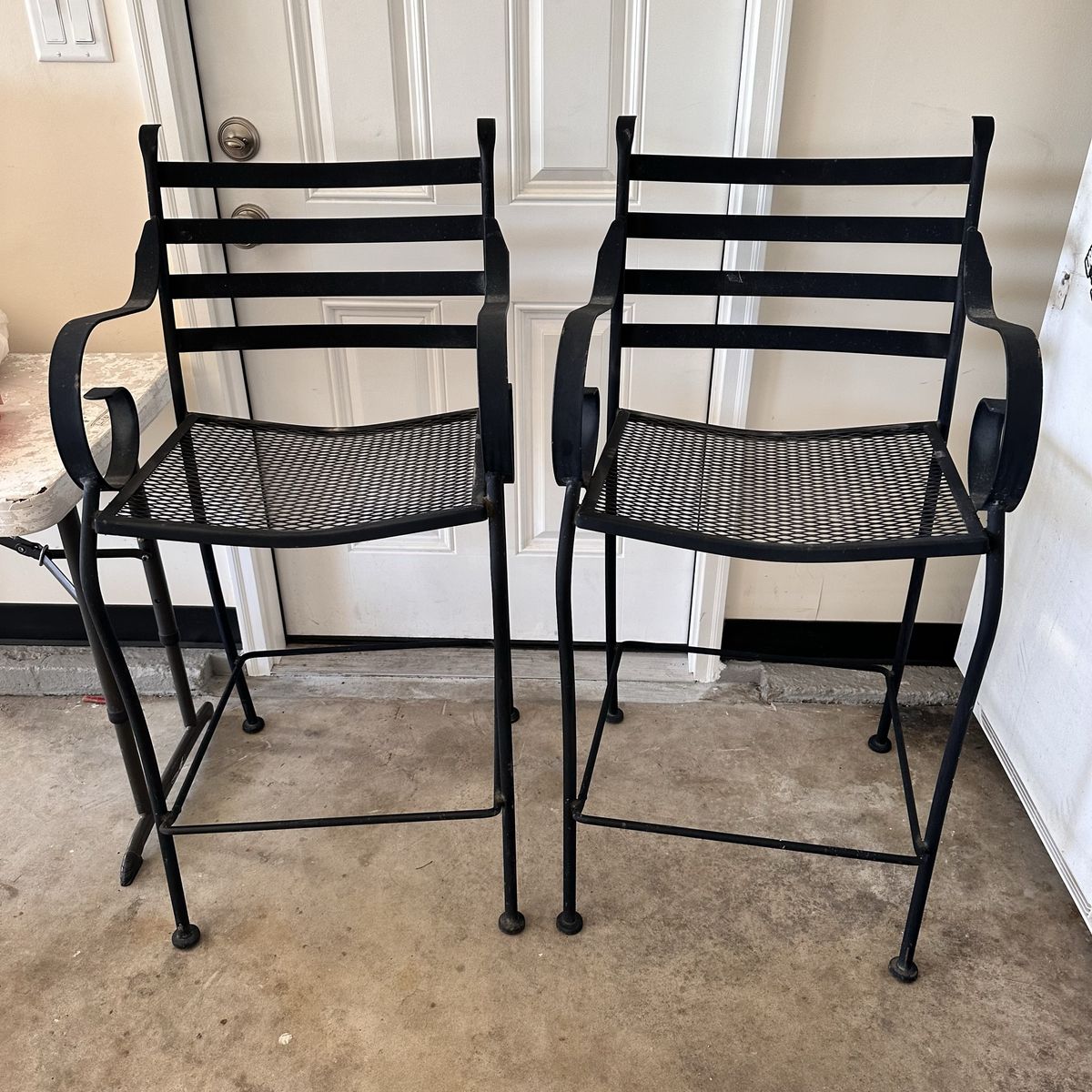 Metal Outdoor Tall Bar Stools