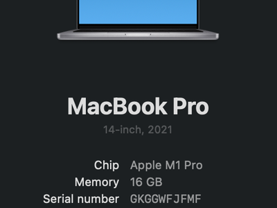 Apple MacBook Pro 14" 2021 M1 Pro 16GB 512GB SSD