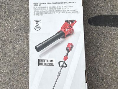 NEW SKIL PWR CORE 40 40-volt Cordless Trimmer and Leaf Blower Combo Kit
