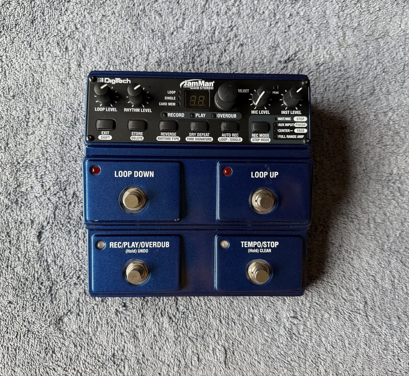DigiTech JamMan Stereo Looper and Phrase Sampler Pedal with Power Supply - Mint