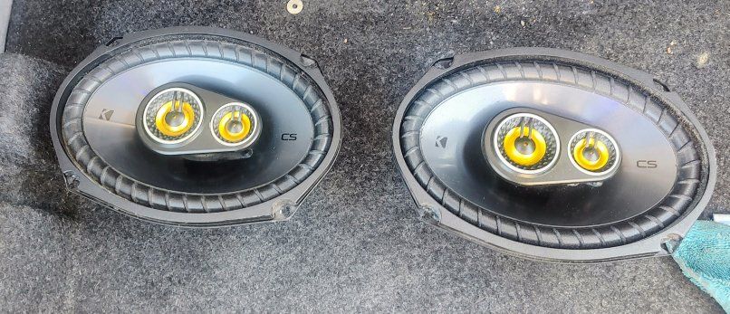Kicker CS Series 6x9 Inch 3-Way Coaxial Car Audio Speakers - Pair