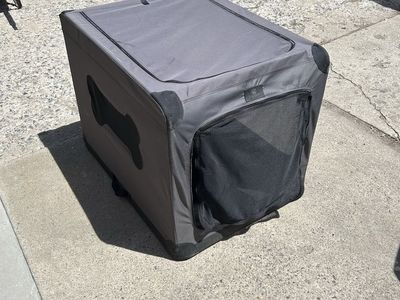Soft-Sided Pet Crate - Portable & Foldable Dog/Cat Travel Kennel