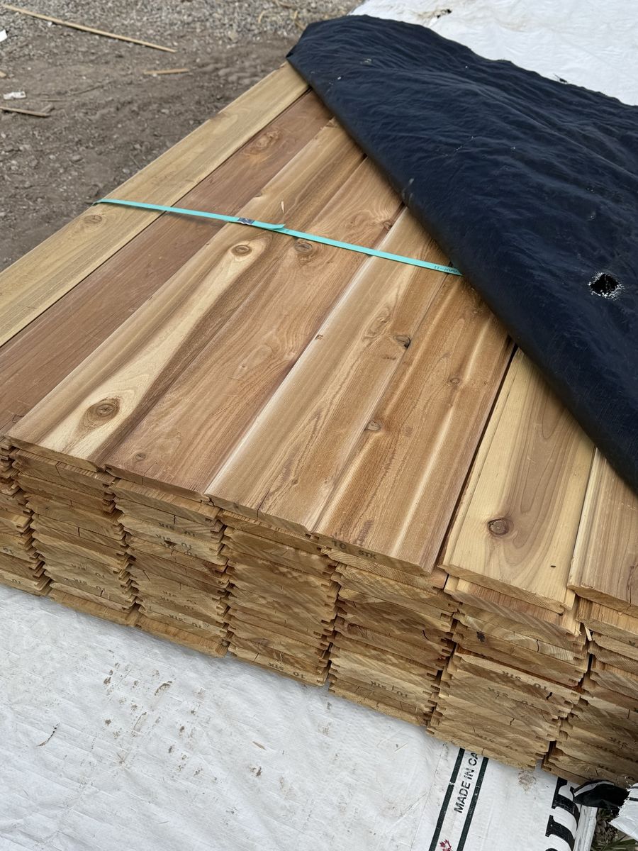 Cedar 1x6 T&G  1F STK  Textured 
