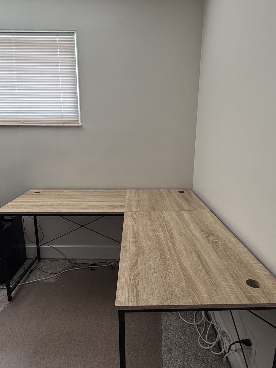 L-Shaped Desk, $35 OBO