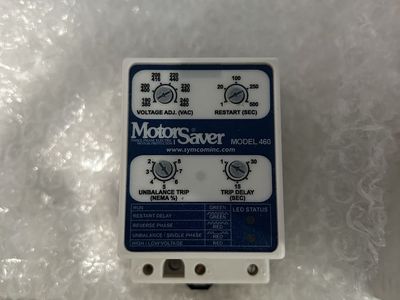 SymCom MotorSaver Model 460 Three-Phase Electric Motor Protector Made in USA