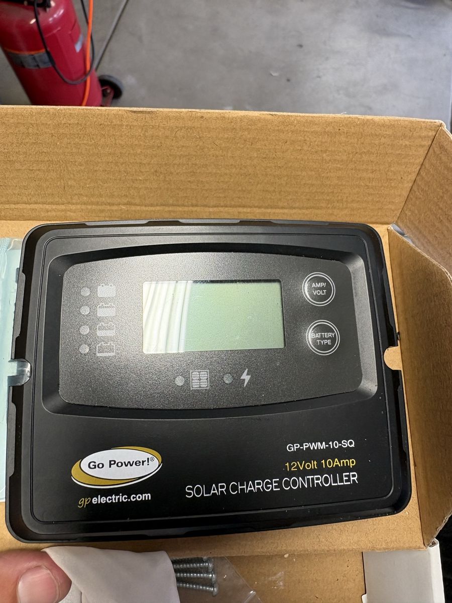 Go Power! GP-PWM-10-SQ 12V 10A Solar Charge Controller