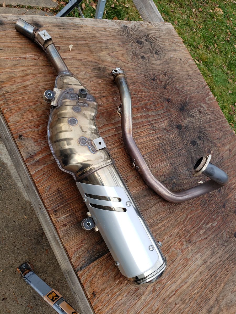 2021 Suzuki DR650 Factory Exhaust & Header in Perfect Condition
