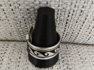 I Call This Native American Sterling Silver Ring, "Moana"