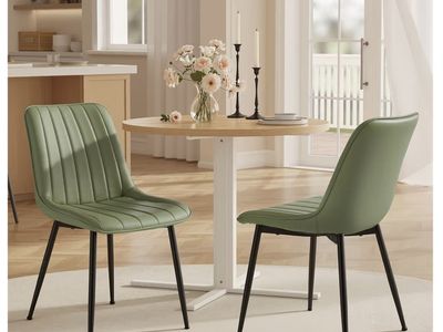 Set of sage green chairs- new in box!!