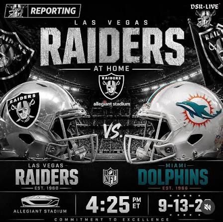 Las Vegas Raiders vs. Miami Dolphins