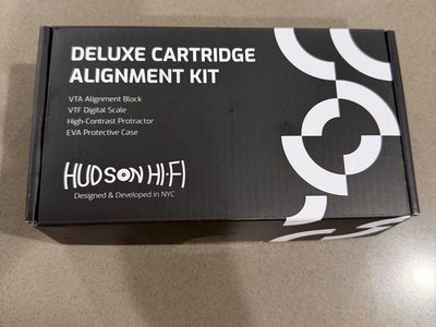 Hudson Hi-Fi Deluxe Cartridge Alignment Kit for Turntables - Complete Set with Digital Scale & Case