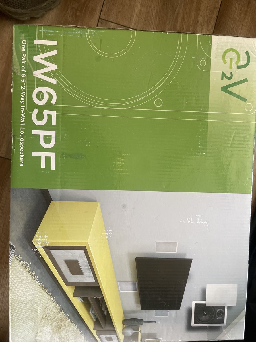 G2V IW65PF 6.5" 2-Way In-Wall Loudspeakers Pair