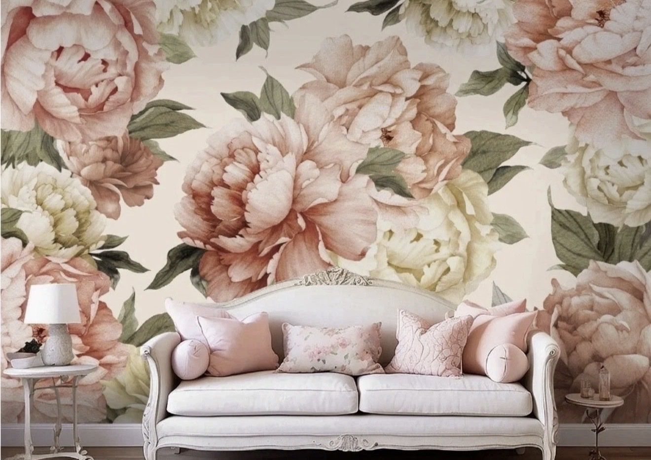 Peony Wallpaper 95”x151”