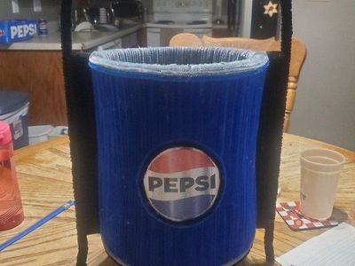 I made this pepsi can look container decoration