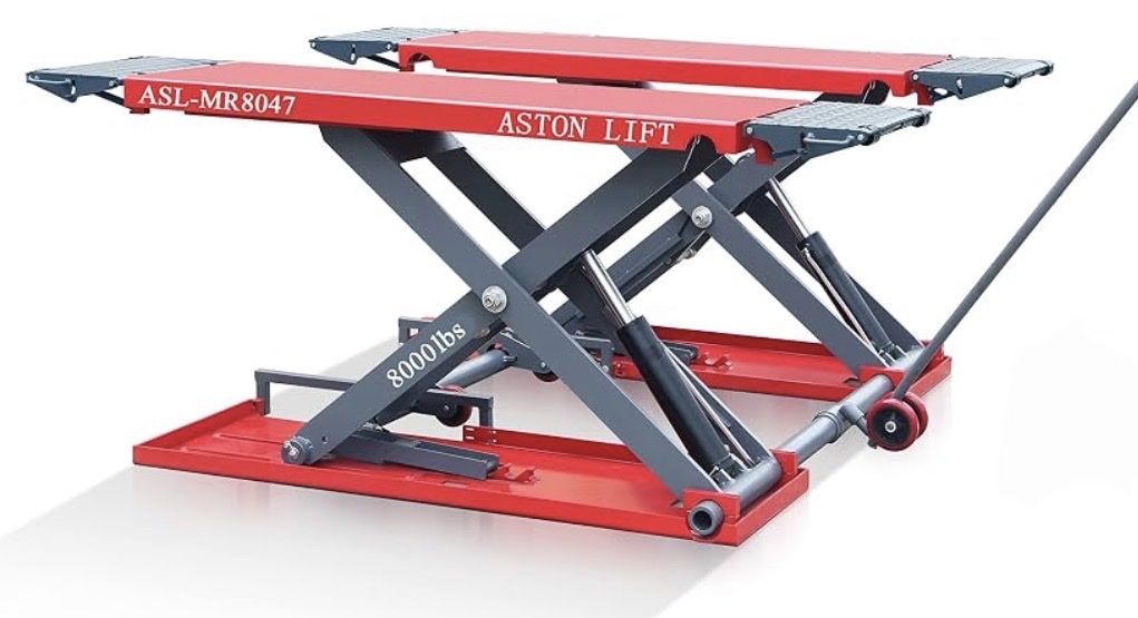 New Aston 8k Vehicle Platform Scissor Lift Mechanic