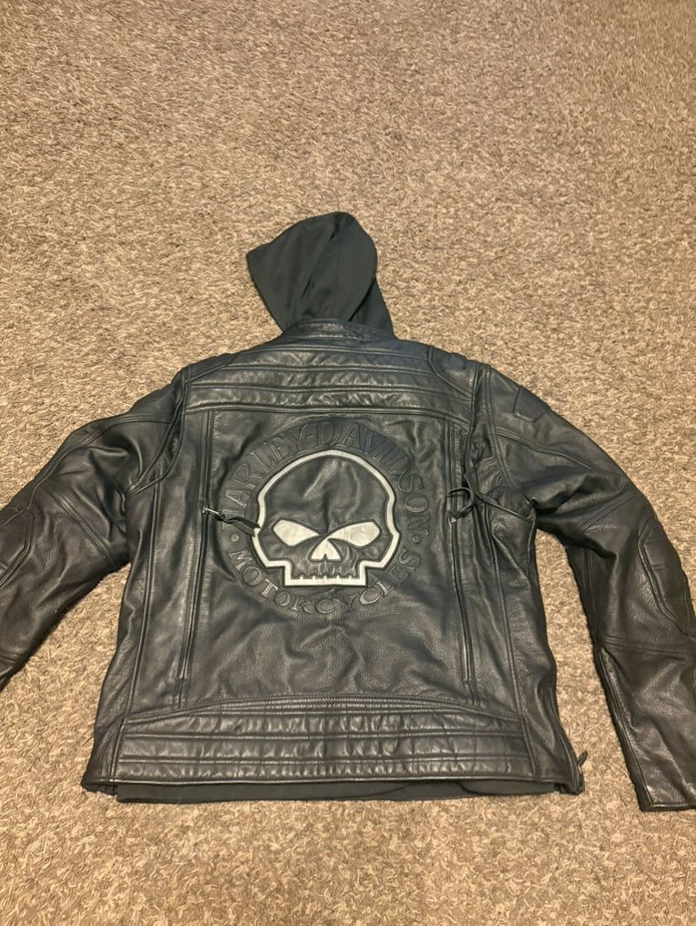 Harley Davidson 3-1 Leather Protective Jacket/ CCW