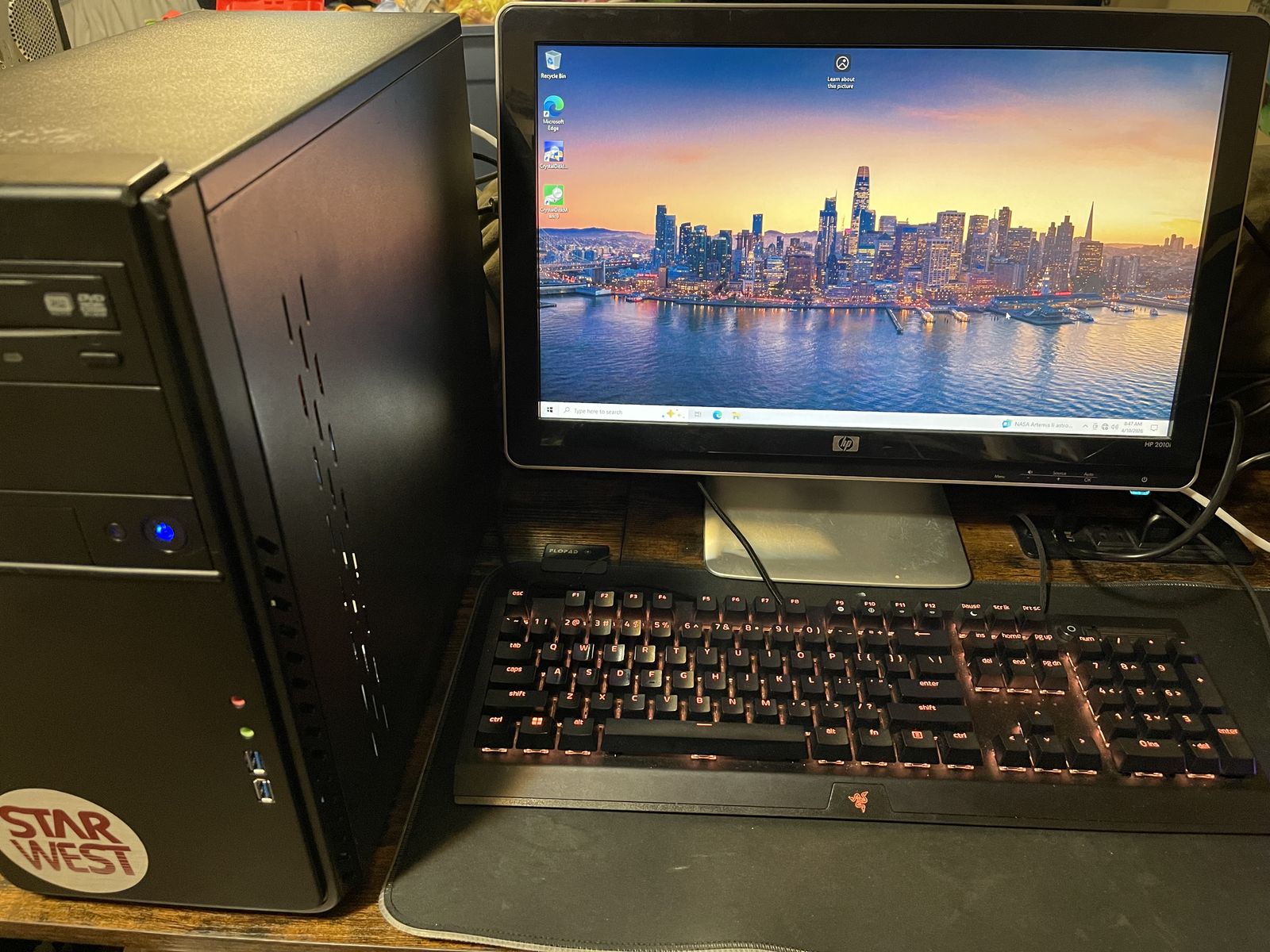 I7 16gb 256gb Desktop Pc W/ Monitor