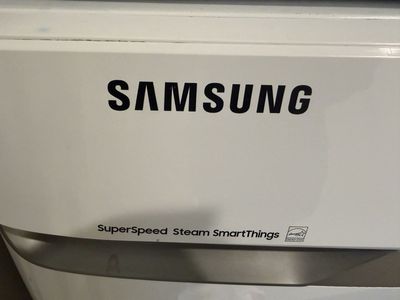 Samsung Washer Dryer Set SuperSpeed Steam SmartThings MultiSteam Moisture Sensor White