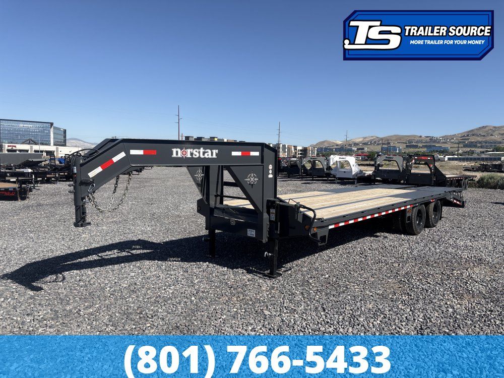 8.5x25 Norstar Iron Bull FXG Gooseneck Equipment Trailer - 22K GVWR - Mega Ramps